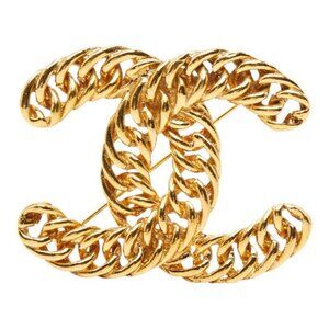 Chanel CC Logo Gold Plated Shoulder Bag